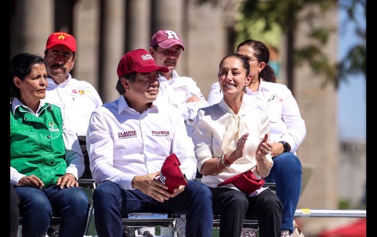 Claudia Sheinbaum refrendó su compromiso de consolidar durante su gobierno los programas sociales de apoyo a estudiantes y personas de la tercera,  además de garantizar que su incremento nunca sea por debajo de inflación. EL INFORMADOR / H. Figueroa