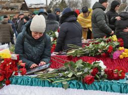 La joven despidió a toda su familia, víctimas de la guerra en Ucrania. AFP