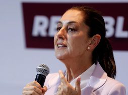Claudia Sheinbaum reiteró su propuesta para que el titular de la FGR sea parte del gabinete de Seguridad. EFE/I. Esquivel