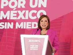 Gálvez respondió a Sheinbaum y dijo que su estrategia no permitirá abrazos a los delincuentes. SUN/B. Fregoso