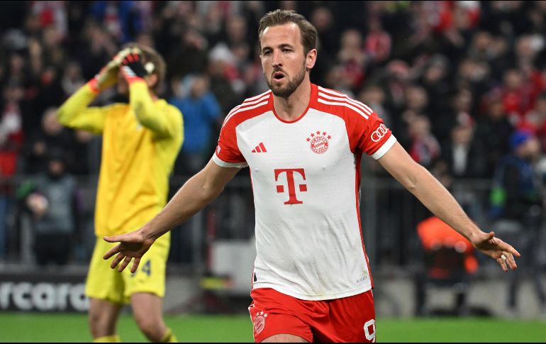 Harry Kane hizo un doblete para devolverle la confianza al Bayern Munich. AP/S. Hoppe