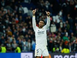 Jude Bellingham puso la asistencia del gol de un Real Madrid que fue gris. EFE/J. Martín