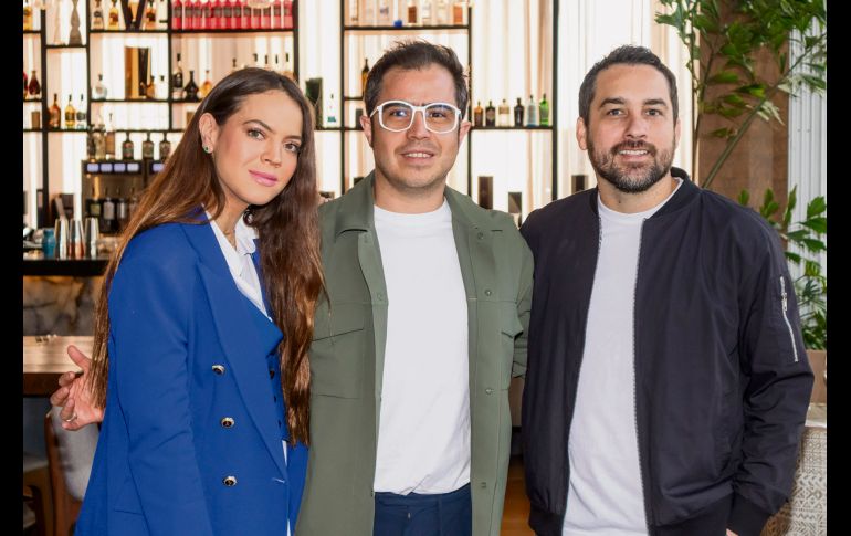 Andrea Orozco, Mario Maciel y Luis Fernández del Valle. GENTE BIEN JALISCO/ Jorge Soltero