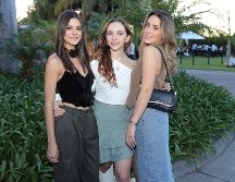 Ale González, Carolina Labastida y Sofía Varela. GENTE BIEN JALISCO/ Christian Pérez