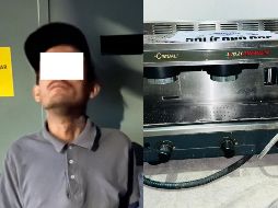 Los oficiales recuperaron la cafetera que está valorada en alrededor de 80 mil pesos. ESPECIAL