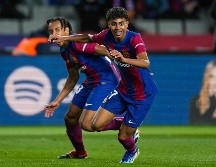 Lamine Yamal marcó un gol de bandera, al poner en la horquilla un disparo ejecutado al minuto 73 del juego ante el Mallorca. EFE/A. García