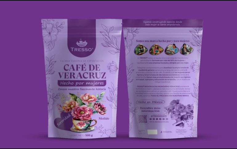 Café de Veracruz hecho por mujeres. ESPECIAL/CORTESÍA TRESSO®.