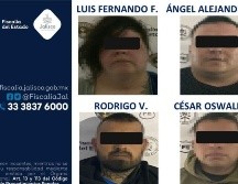 Las víctimas fueron rescatadas y se encuentran con sus familias, sanos y salvos, según informó la Fiscalía del Estado. ESPECIAL/ Fiscalía de Jalisco