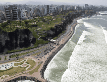 Vista aérea del distrito de Miraflores, en Lima, el 28 de marzo de 2023. AP / ARCHIVO