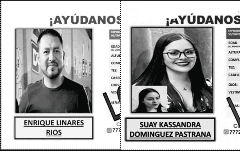 Las fiscales de Morelos y Guerrero no han informado hasta el momento de la localización. FACEBOOK/ Comisión de Búsqueda de Personas del Estado de Morelos.