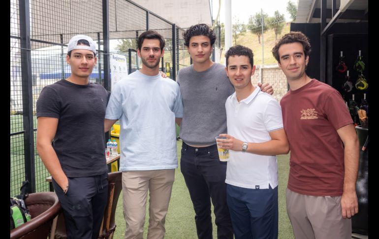 Juan Pablo Miranda, Jaun Ibarrola, José Luis Morales, Diego Fernández y José Ochoa. GENTE BIEN JALISCO/ Jorge Soltero