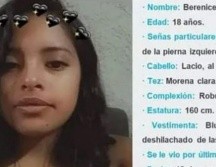 La joven de 18 años es sobrina de los hermanos Oswaldo Javier Ávalos Camarena, Tonatiuh Ávalos Camarena, Ernesto Padilla Camarena y José de Jesús Martínez Camarena. ESPECIAL