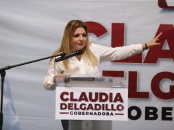 De cara al primer debate Claudia Delgadillo se dice lista, y asegura que presentará sus propuestas para clarificar cómo es que el Tren de la Transformación llegará a Jalisco. CORTESÍA.