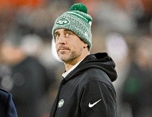 Aaron Rodgers tiene perspectivas en común con Robert Kennedy Jr., quien lo considera para ser su compañero de fórmula.  AFP/N. Cammett