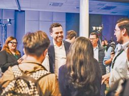 Jorge Álvarez Máynez se reunió con jóvenes en Monterrey. ESPECIAL