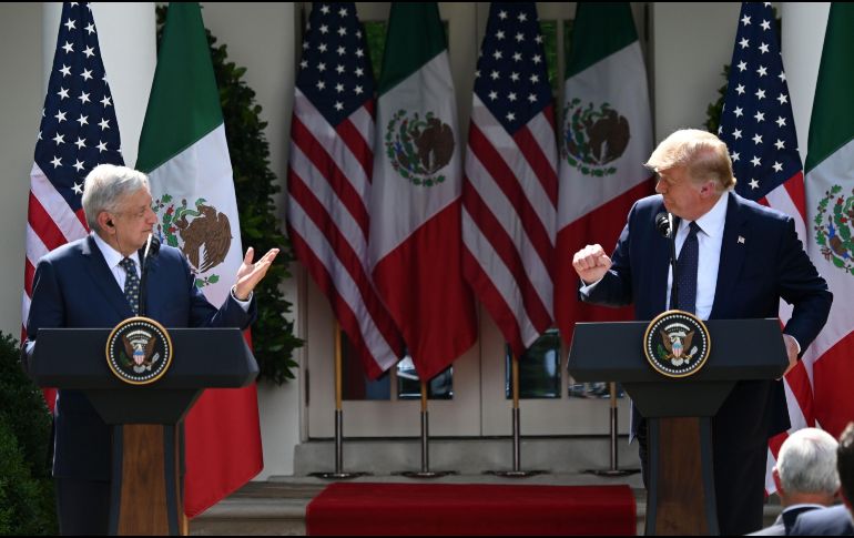 López Obrador se pronunció sobre la posibilidad que Trump vuelva a convertirse en presidente de EU. AFP / ARCHIVO