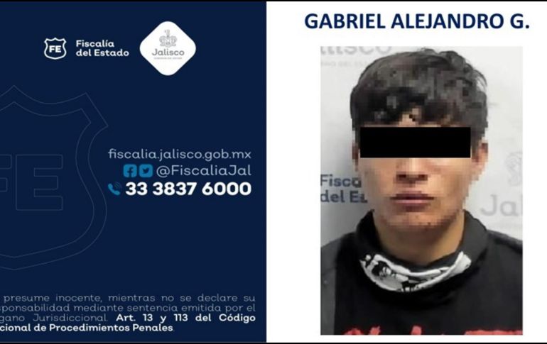 Gabriel Alejandro 'N' fue detenido por policías de Guadalajara al interior de dicho plantel, minutos después de presuntamente cometer el crimen, posteriormente fue entregado a la Fiscalía de Jalisco.  CORTESÍA