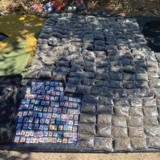 Aseguran en Mazamitla campamento de droga y equipo táctico