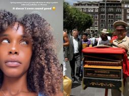 Breanna Claye, una modelo estadounidense radicada en la CDMX causó revuelo al describir la música de los organilleros como 