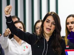 La candidata Laura Haro mencionó en entrevista hace un momento que no había solicitado seguridad al gobierno de Jalisco para su campaña. EL INFORMADOR/ A. Navarro.