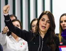 La candidata Laura Haro mencionó en entrevista hace un momento que no había solicitado seguridad al gobierno de Jalisco para su campaña. EL INFORMADOR/ A. Navarro.