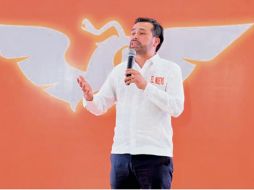 El candidato por MC acusó a otros partidos políticos de aceptar financiamiento del crimen. ESPECIAL