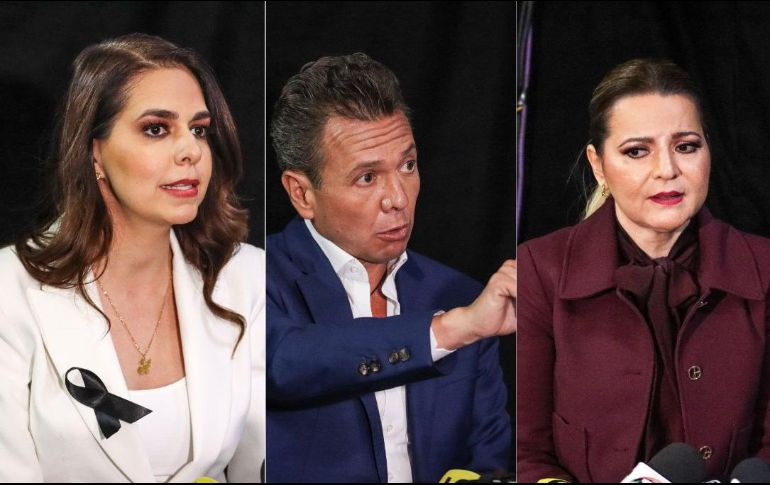 Por sorteo, la primera en participar fue Laura Haro, candidata de la coalición Fuerza y Corazón por Jalisco. EL INFORMADOR / H. FIGUEROA