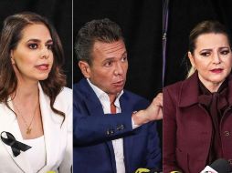 Por sorteo, la primera en participar fue Laura Haro, candidata de la coalición Fuerza y Corazón por Jalisco. EL INFORMADOR / H. FIGUEROA