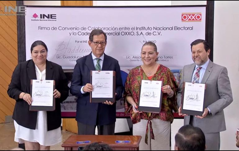 La consejera presidenta del INE, Guadalupe Taddei, señaló que como cada proceso electoral, este convenio beneficia la participación ciudadana. X/@Presidencia_INE.