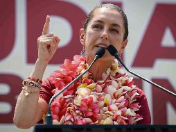 Claudia Sheinbaum habló en Minantitlán de su visión para Petróleos Mexicanos. EL UNIVERSAL