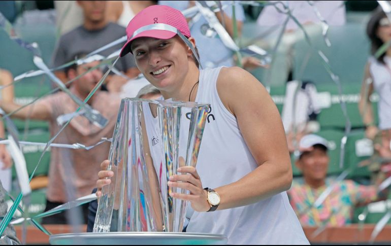 Iga Swiatek se confirma como la jugadora número uno del mundo. EFE
