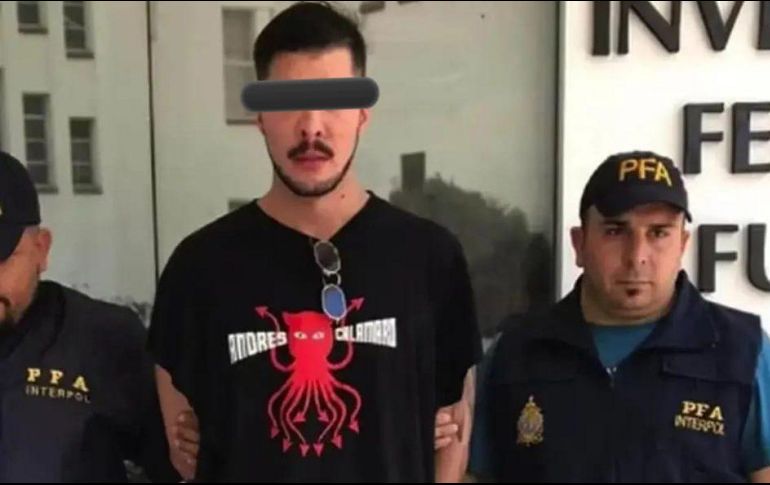 Dan Masciarelli, fue arrestado el 4 de enero por personal del departamento de la Interpol de la Policía Federal Argentina (PFA) en Buenos Aires. ESPECIAL