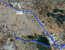 Ruta de desvío para el primer cierre que afectará los carriles de Chapala hacia Guadalajara. CORTESÍA