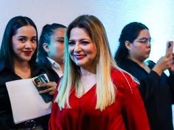 Delgadillo enfatizó, que no ha recibido amenazas, al contrario, la población la ha recibido con los brazos abiertos en todos los sitios que visita. EL INFORMADOR / A. NAVARRO