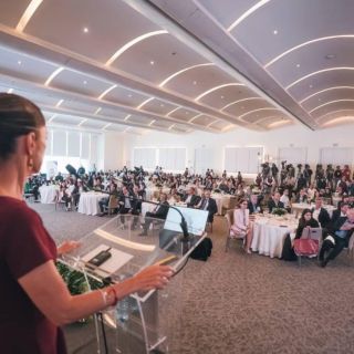 Claudia Sheinbaum expone su visión de desarrollo para el país ante empresarios y empresarias de Nuevo León