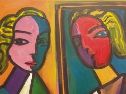 Cuadro creado por Claudia Doring, titulado “Me at Mirror After Picasso”. ESPECIAL