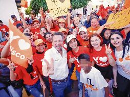 Pablo Lemus hace campaña en la región Costa Sur de Jalisco. ESPECIAL