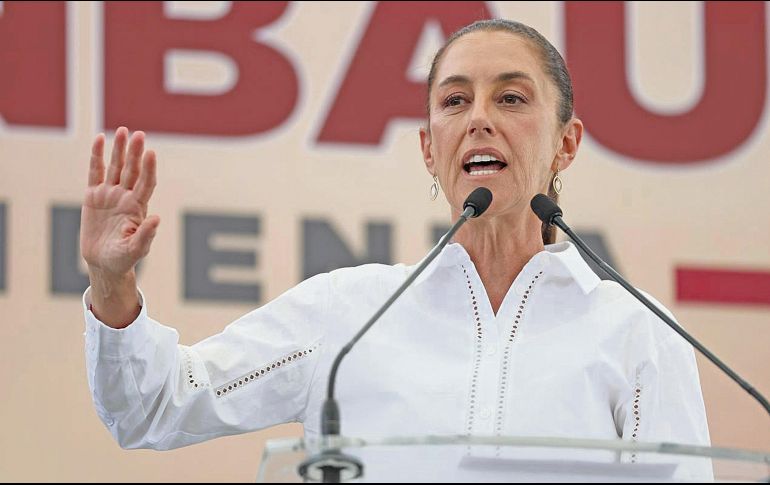 La aspirante de Morena dice que el INE debe ser “parejo” con las coaliciones. EL UNIVERSAL