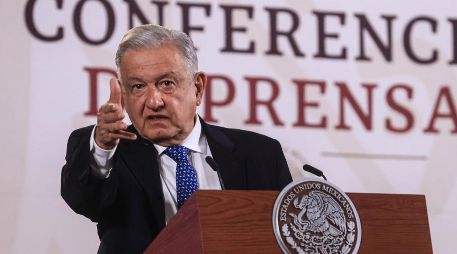 López Obrador arremetió contra los estudiantes mexicanos de Harvard en su conferencia matutina. SUN/ G. Pano