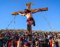 Desbordó pasión y fervor desde el Cerro de la Cruz, con la crucifixión de Jesús, en la tradicional Judea de la Delegación de San Martín de las Flores, en Tlaquepaque, la cual llegó a su edición número 230. EL INFORMADOR / H. Figueroa