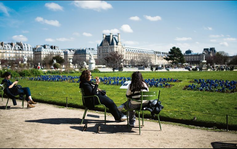 El jardín de las Tullerías se encuentra entre el museo de Louvre y la plaza de la Concordia. AFP/J. Sebadelha
