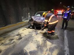 Uno de ellos ocurrió debajo de la Glorieta Minerva, en el túnel de la avenida López Mateos. ESPECIAL