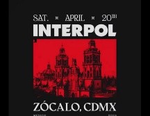 La banda de rock Interpol anunció fecha en el zócalo para presentar concierto gratuito. ESPECIAL / X:@@Interpol