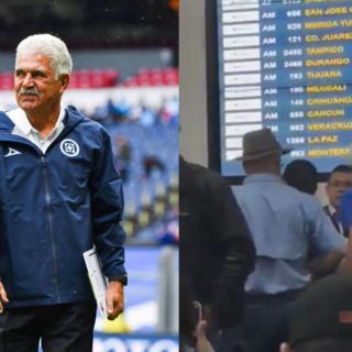 ¡Cagajo! 'Tuca' Ferretti estalla contra trabajadores del Aeropuerto de la CDMX (VIDEO)