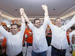 Máynez estuvo en Puebla para el arranque de la campaña en ese Estado. EL UNIVERSAL