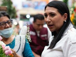 La candidata de Morena, Gisela Gaytán, solicitó la protección para las campañas electorales. SUN/ ESPECIAL Redes Sociales