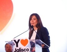 La candidata emecista presentó otras propuestas en materia hídrica por parte de candidatos a las alcaldías metropolitanas y en compañía del candidato a gobernador por el partido MC, Pablo Lemus. ESPECIAL.