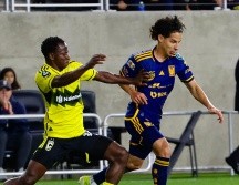 Tigres consiguió un importante gol de visitante gracias a André-Pierre Gignac, quien anotó a los 18 minutos con un certero cabezazo asistido por Diego Laínez. X / @TigresOficial