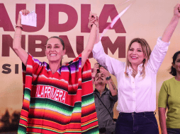 La candidata acompañó a Claudia Sheinbaum en su gira por Autlán de Navarro, Jalisco. X/@ClaudDelgadillo