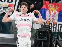 Dusan Vlahovic puso el segundo tanto del cuadro de Turín. EFE/A. Di Marco